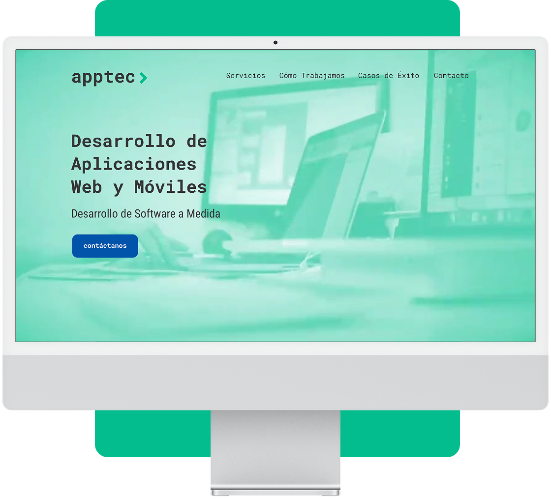 Diseño web responsive para sitio de Apptec ©Leandro Fuenzalida